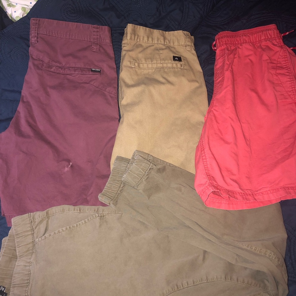 3 pair shorts and 1 pair of joggers